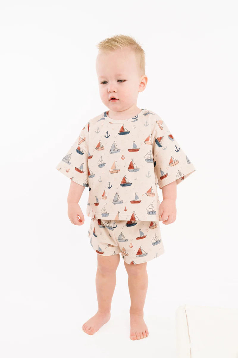Nautical Sail Slouchy Set | Little One Shop Co