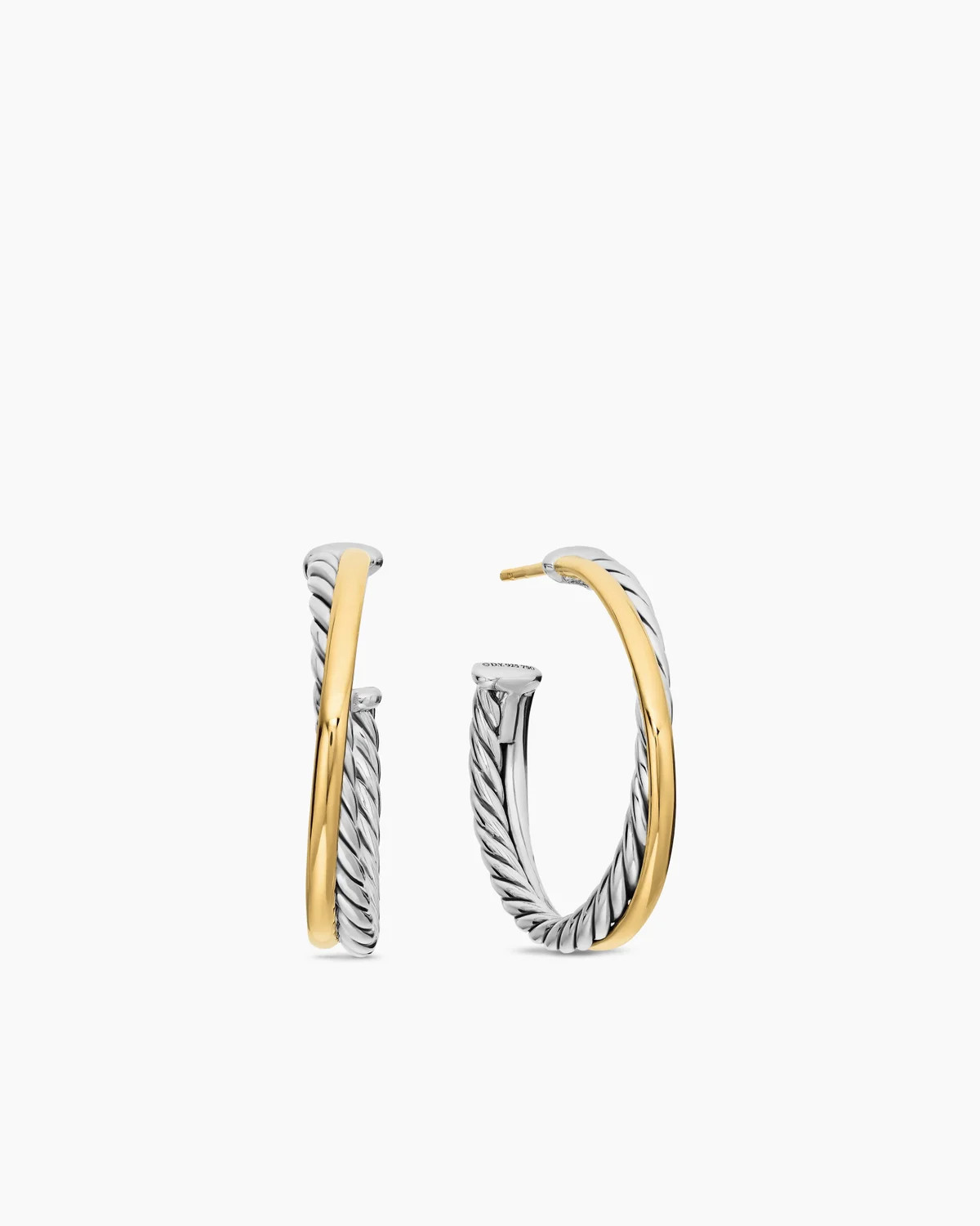 Crossover Hoop Earrings | David Yurman