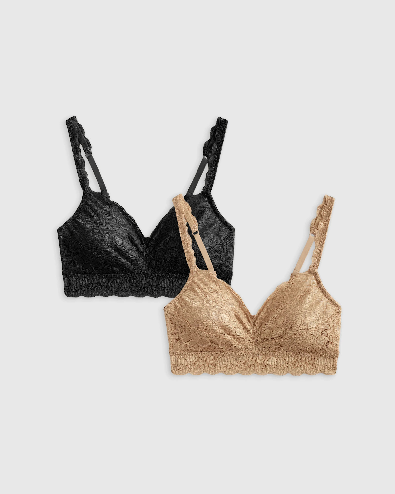 Stretch Lace Sweetheart Bralette (2-pack) | Quince
