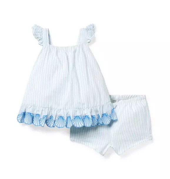 Baby Striped Seashell Matching Set | Janie and Jack