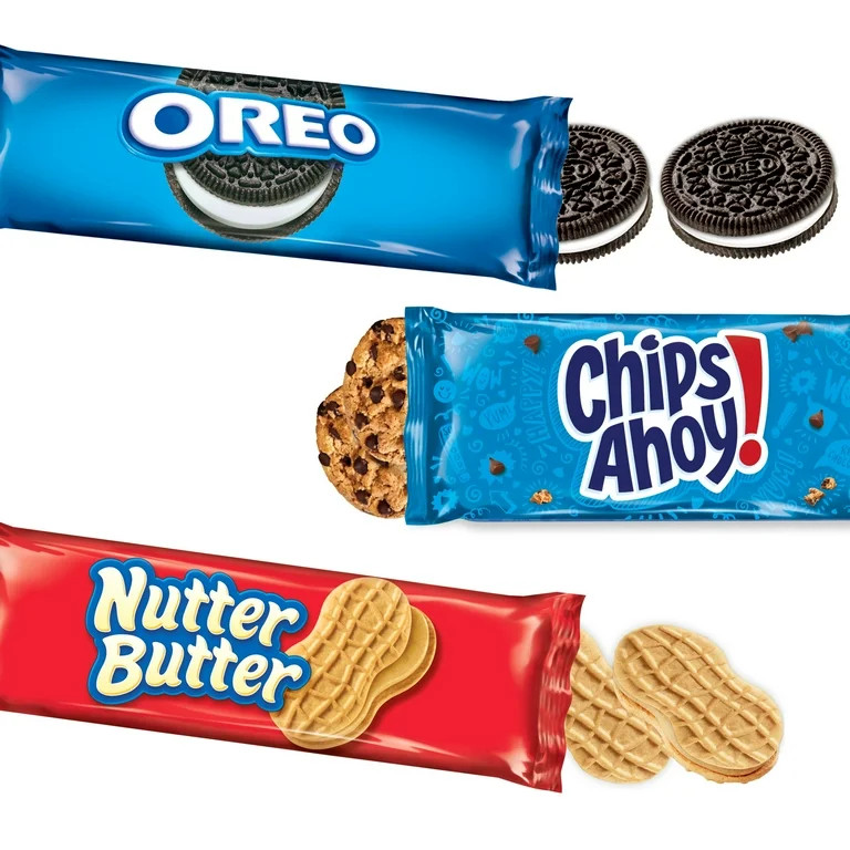 Nabisco Cookie Variety Pack, OREO, Nutter Butter, CHIPS AHOY!, 12 Snack Packs (4 Cookies Per Pack... | Walmart (US)