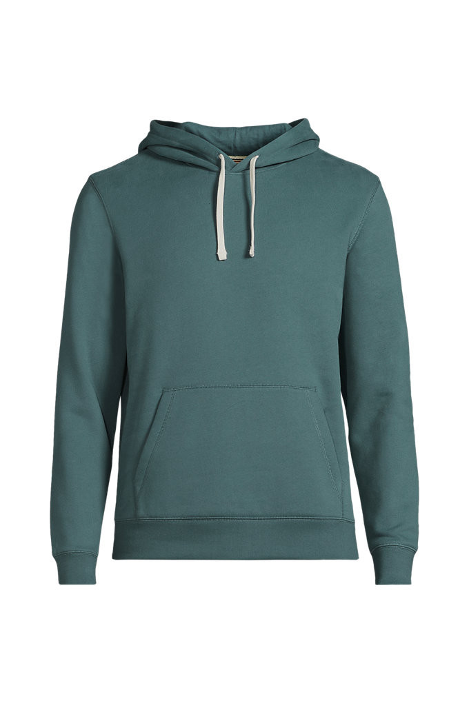 Men's Long Sleeve Serious Sweats Pullover Hoodie Sweatshirt - Lands' End - Green - S | Lands' End (US)