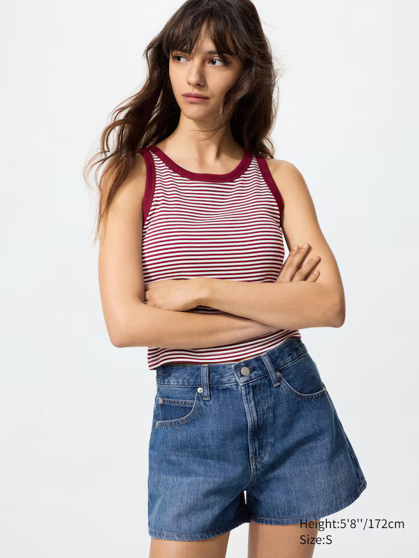 Ribbed Cropped BRA TOP | Uniqlo Australia