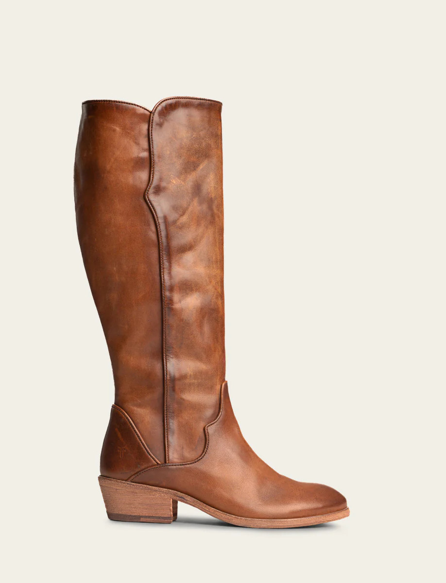 Women's Caramel Carson Piping Tall Boots | The Frye Company | FRYE