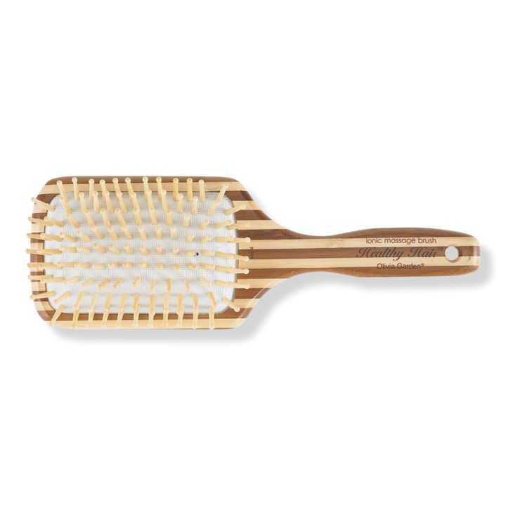 Healthy Hair Eco-Friendly Bamboo Ionic Massage Large Paddle Brush - Olivia Garden | Ulta Beauty | Ulta