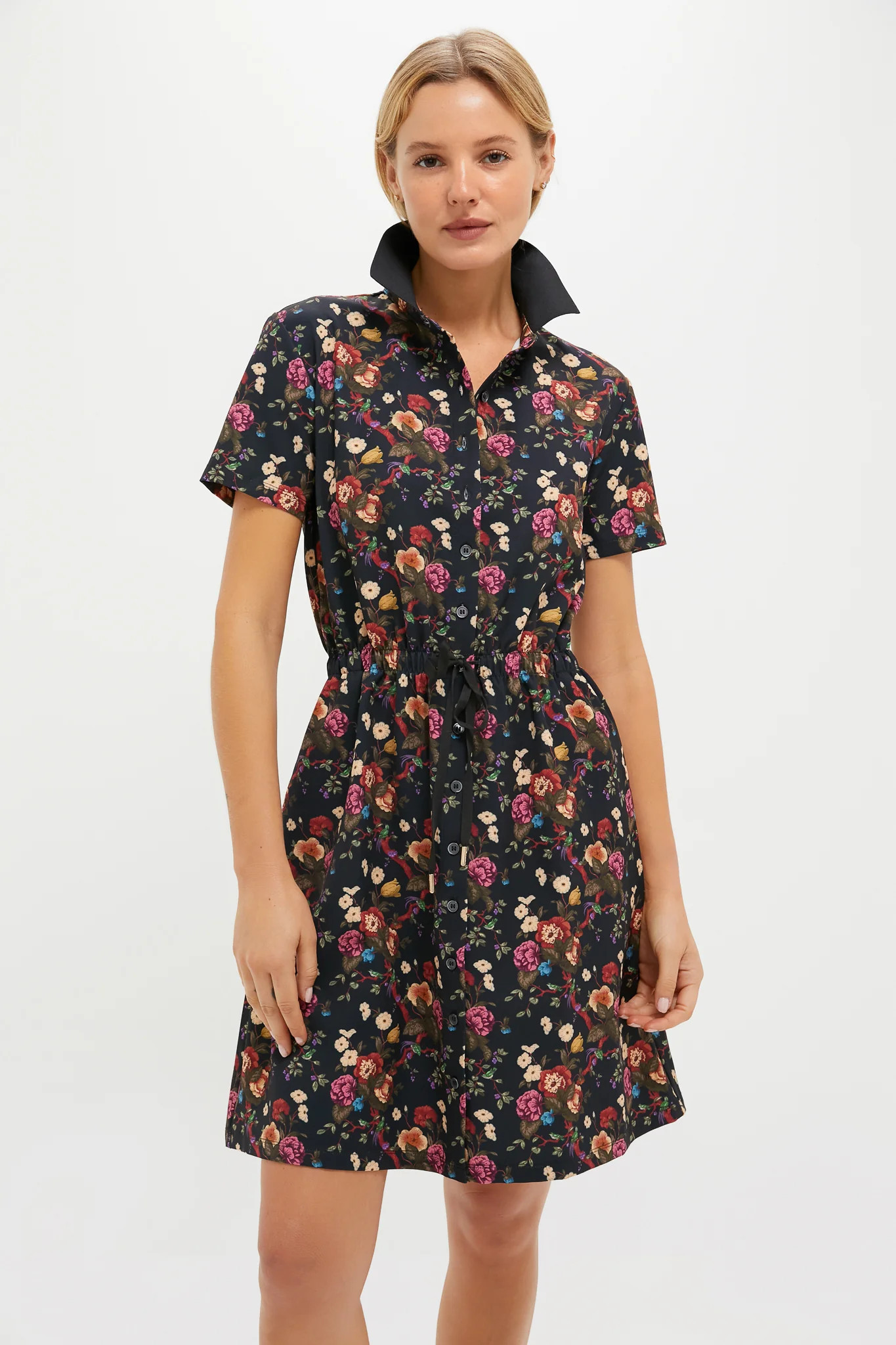 Baroque Floral Short Sleeve Performance Jersey Alcott Golf Dress | Tuckernuck (US)