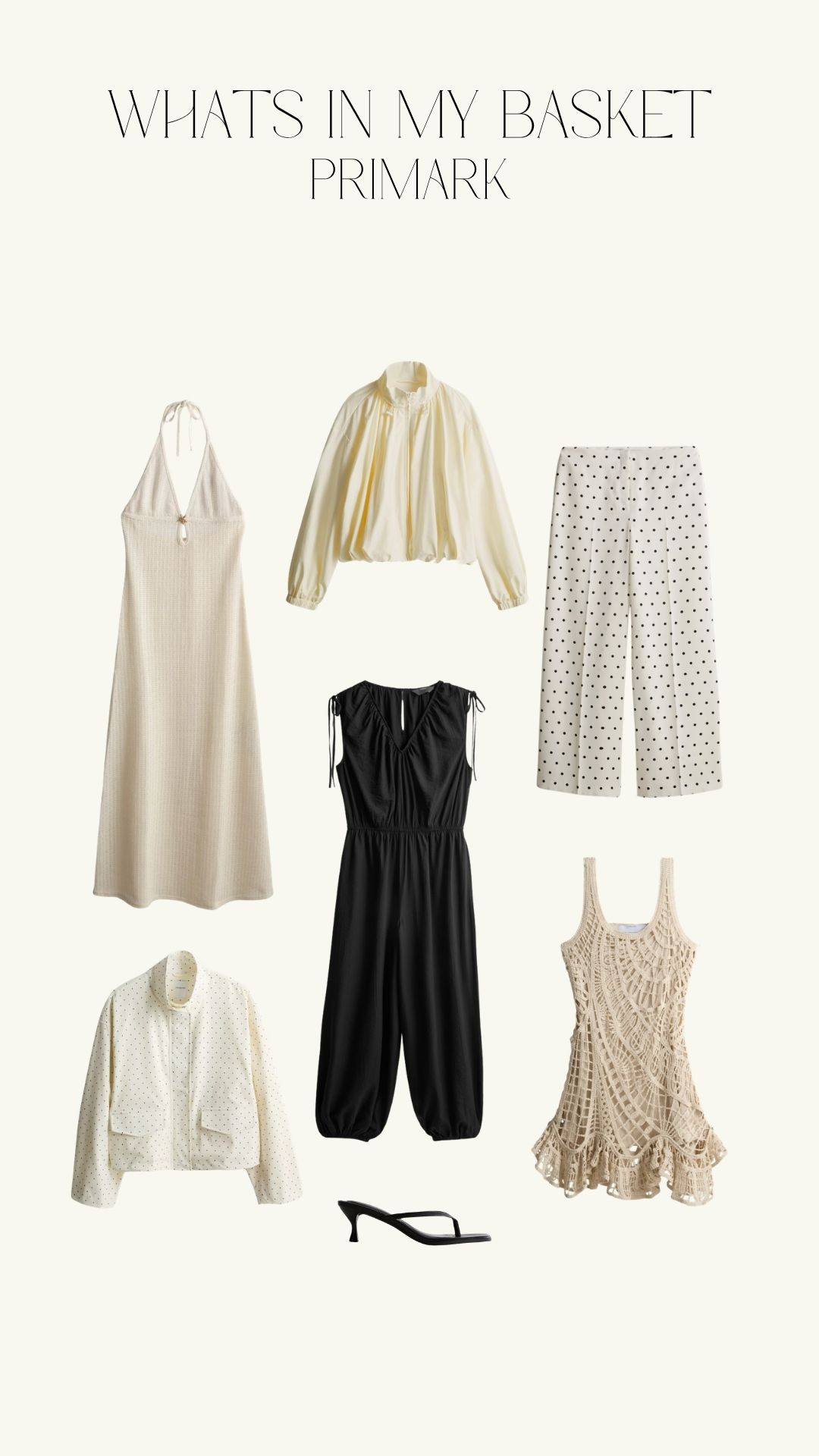 What's in my Primark Basket! 

Wardrobe Staples, Spring Style, Spring Fashion, Spring Outfit, Jumpsuit, Polka Dots, Spring Jacket, Holiday Style, Holiday Fashion  

 #LTKuk #LTKspring #LTKeurope