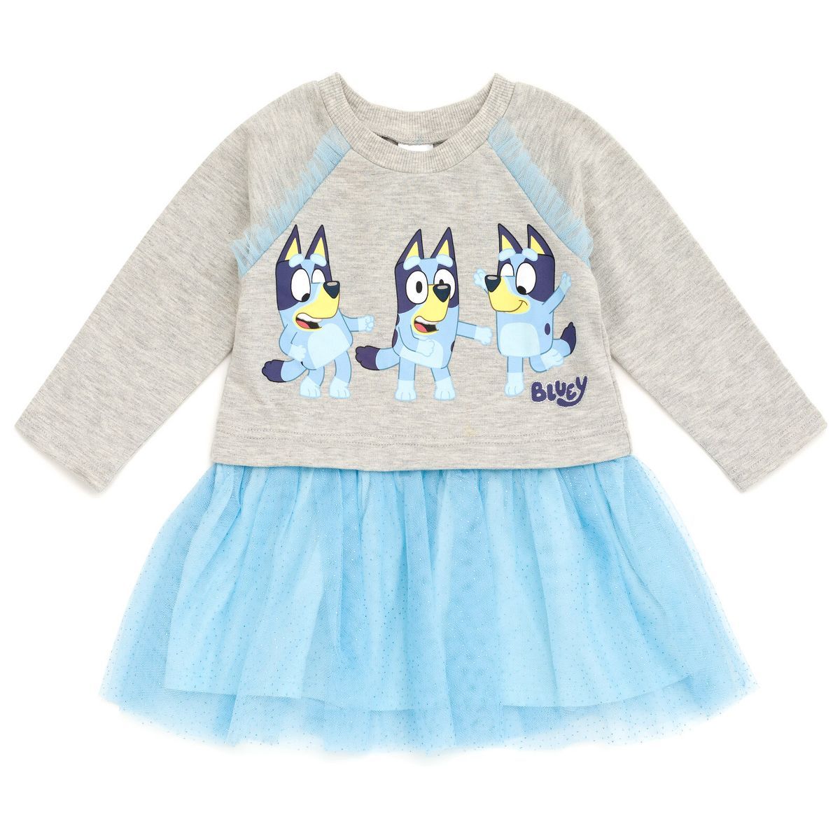 Bluey Girls French Terry Dress Toddler | Target