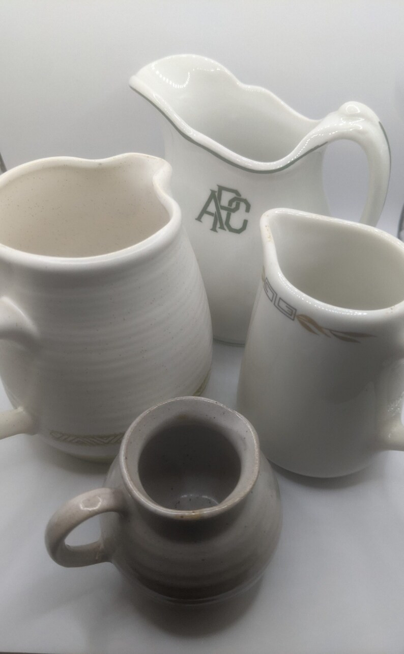 Ivory Creamers. Assorted Vintage Creamers. USA Creamers Retro. Neutral Ivory White Kitchen Collec... | Etsy (US)