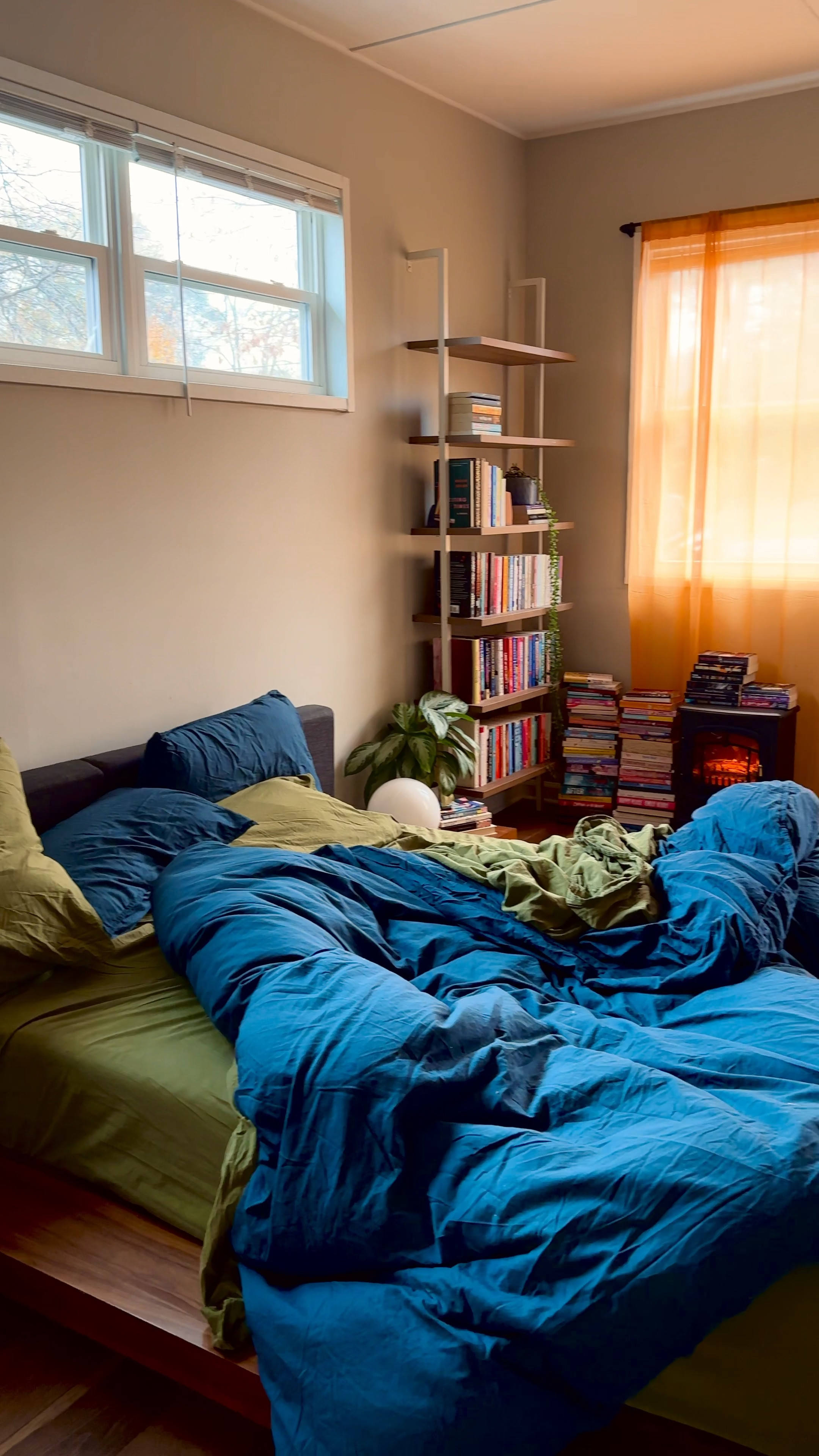 my cozy room lately <3 
mix matching bedding is my favorite thing to do. just got these curtains last week and i’m obsessed. #bedroomgoals 

#LTKover40 #LTKhome #LTKfindsunder100