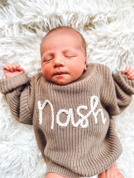 Baby name keepsake sweater

#LTKGiftGuide #LTKfindsunder100 #LTKbaby