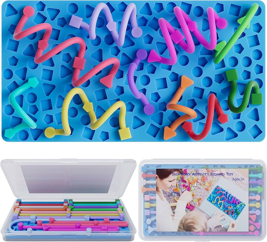 Sensory Activity Board for Kids Boys Girls, Fidget Toys for Stress Anxiety Autistic ADHD, Calm Do... | Amazon (US)