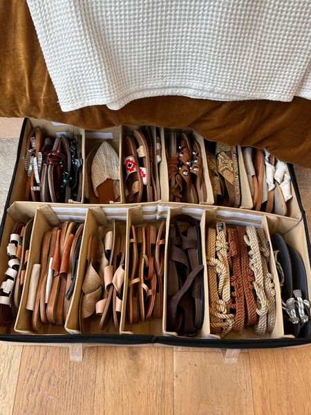 Best way to store sandals 