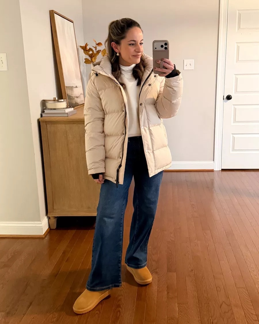 Casual petite-friendly jeans & pants from Banana Republic Factory!

Outfit 1:
Jeans (BR factory): petite 24 - tts, 10” rise, 27” inseam stretch denim
Sweatshirt (Athleta): petite xs
Turtleneck (Gap): petite xs
Coat (Quince): xs
Socks (Amazon)
Shoes (Amazon): size up 1/2 size

Outfit 2:
Jeans (BR factory): petite 24
Camel Blazer (J.Crew): petite 00
White top (Quince): xs
Flats (Sam Edelman): tts

Outfit 3:
Pants (BR Factory): petite xxs - 10” rise, 27” inseam, so comfortable but the fabric is elevated enough to wear to work
Cream sweater (Kohls): petite xs 
White top (Quince): xs
Sneakers: tts

My measurements for reference: I’m 4’10” and 105lbs. My bust, waist, and hip measurement is 32”, 24”, and 36”.

#LTKPetite #LTKSaleAlert #LTKootd