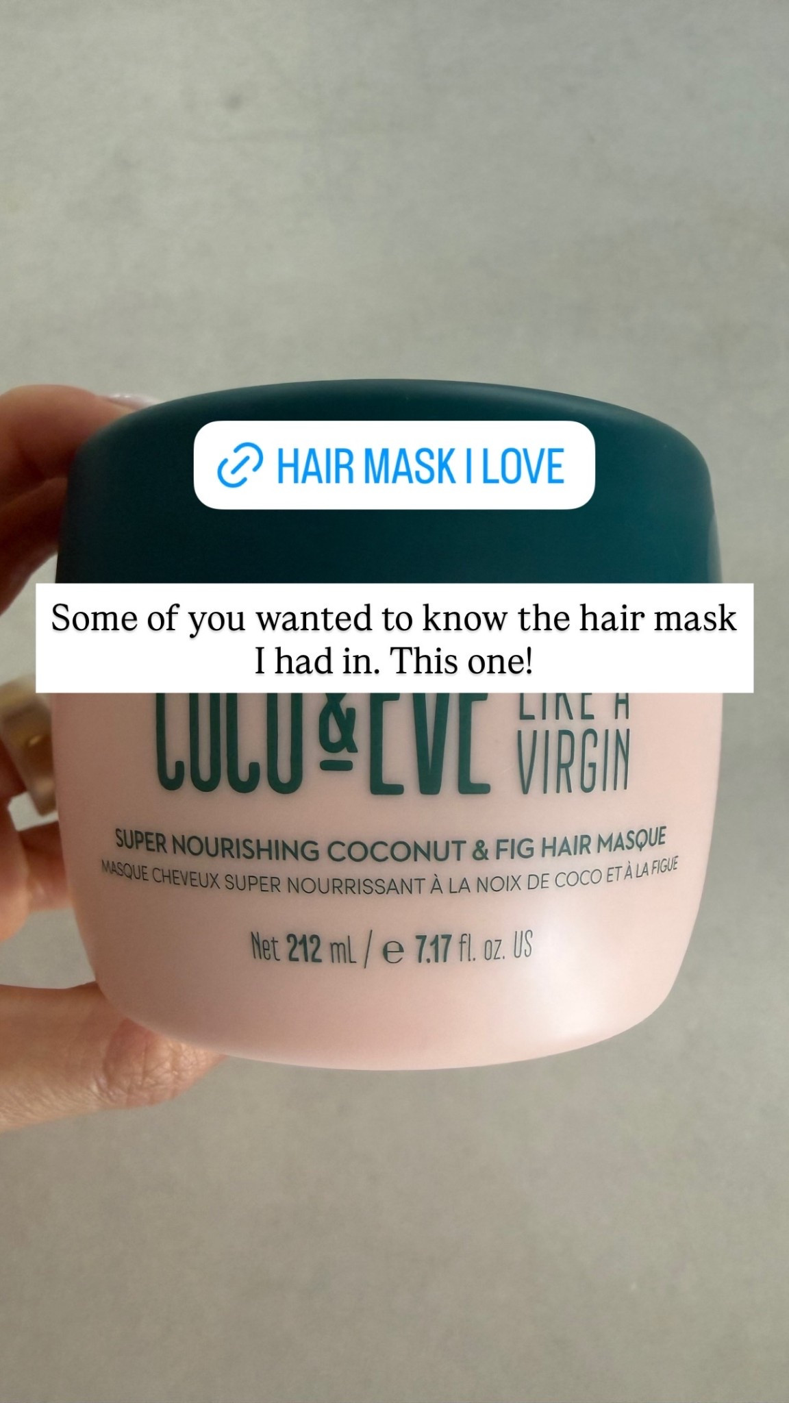 Some of you wanted to know the hair mask I had in. This one!