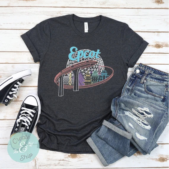Epcot Countries Shirt, Monorail Shirt, Epcot Shirt, Colorful Disney Shirt, Disney Shirt, Disney W... | Etsy (US)