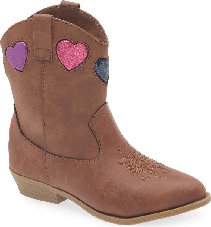 Kids' Clarra Heart Western Boot | Nordstrom