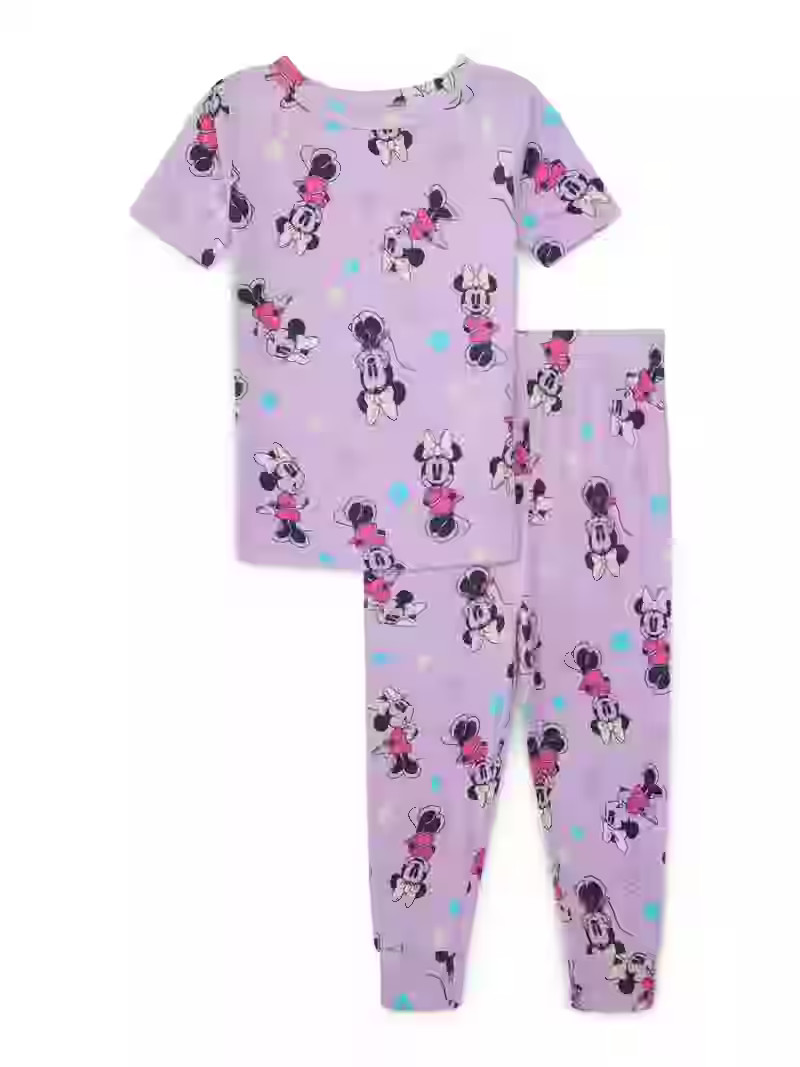 Character Toddler Viscose Unisex 2-Piece Pajama Set, Sizes 12M-5T | Walmart (US)
