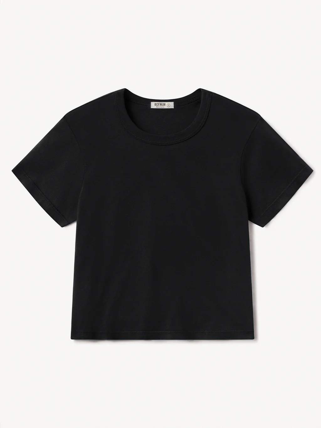 Black Pima Boxy Crew - Buck Mason- Modern American Classics | Buck Mason