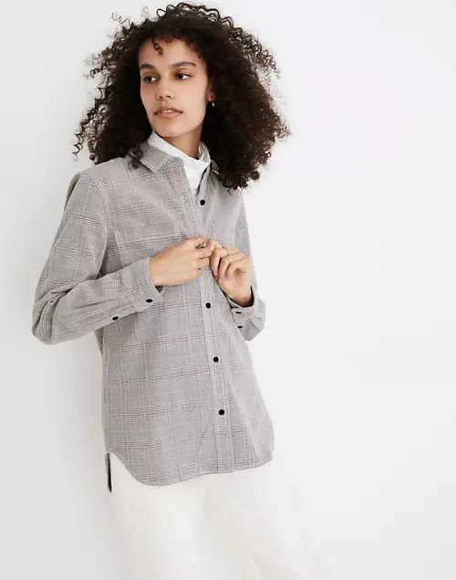 Corduroy Classic Ex-Boyfriend Shirt in Dermott Plaid | Madewell