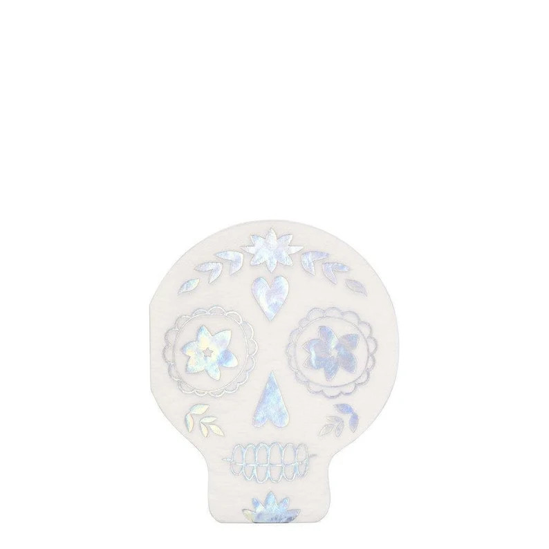 Meri Meri Holographic Sugar Skull Napkins | Etsy | Etsy (US)