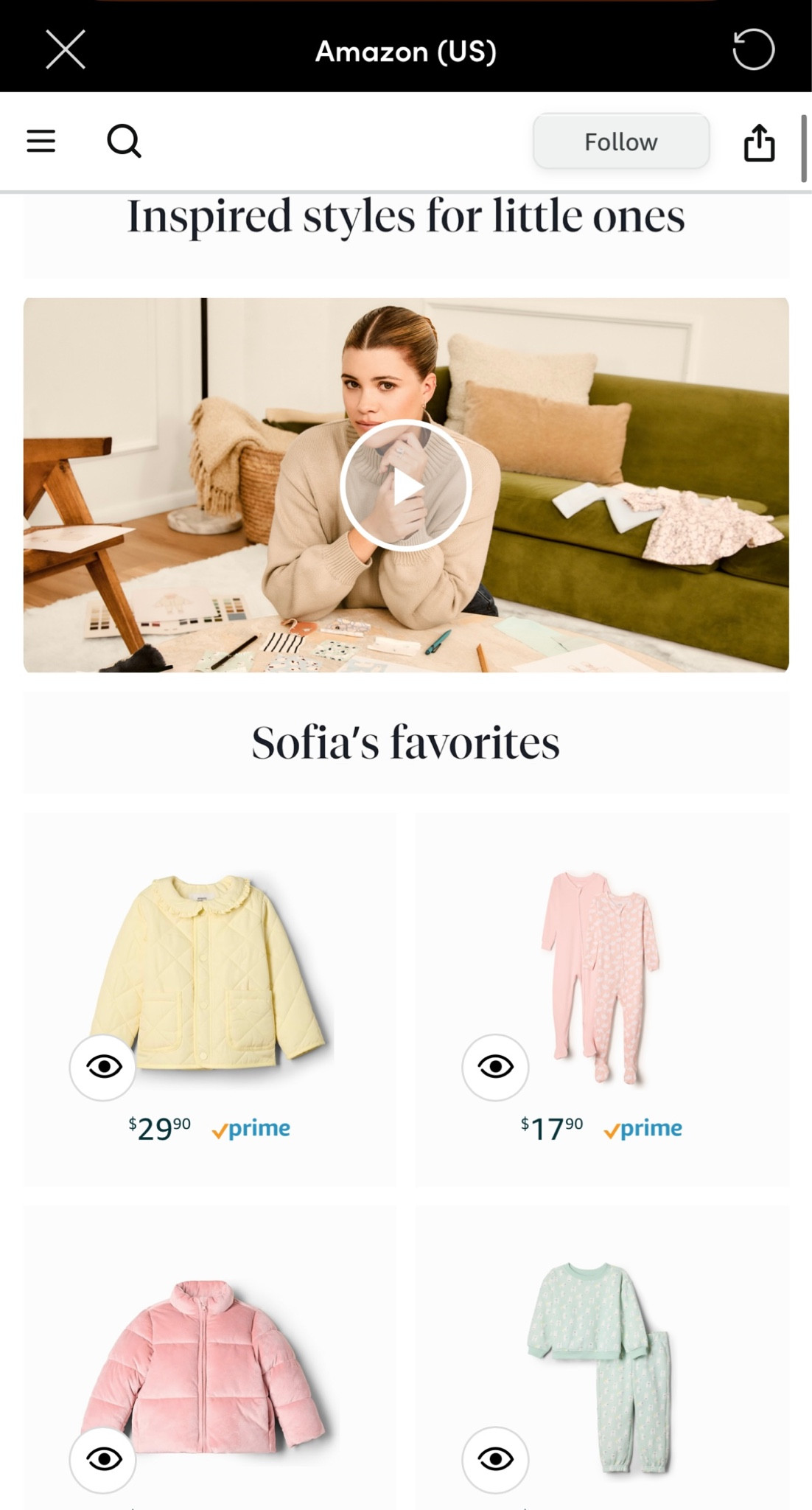 Shopped the Amazon essentials x Sofia Richie collab for baby girl 💗

#LTKbaby