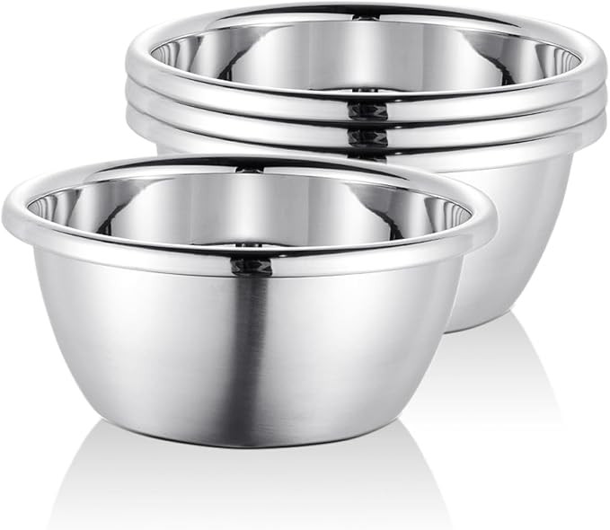 Stainless Steel Salad Bowls 54Oz Large Lightweight Unbreakable Cereal Bowls Set Non-Toxin Dishwas... | Amazon (US)