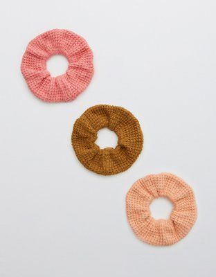 Aerie Waffle Sweater Scrunchie 3-Pack | American Eagle Outfitters (US & CA)