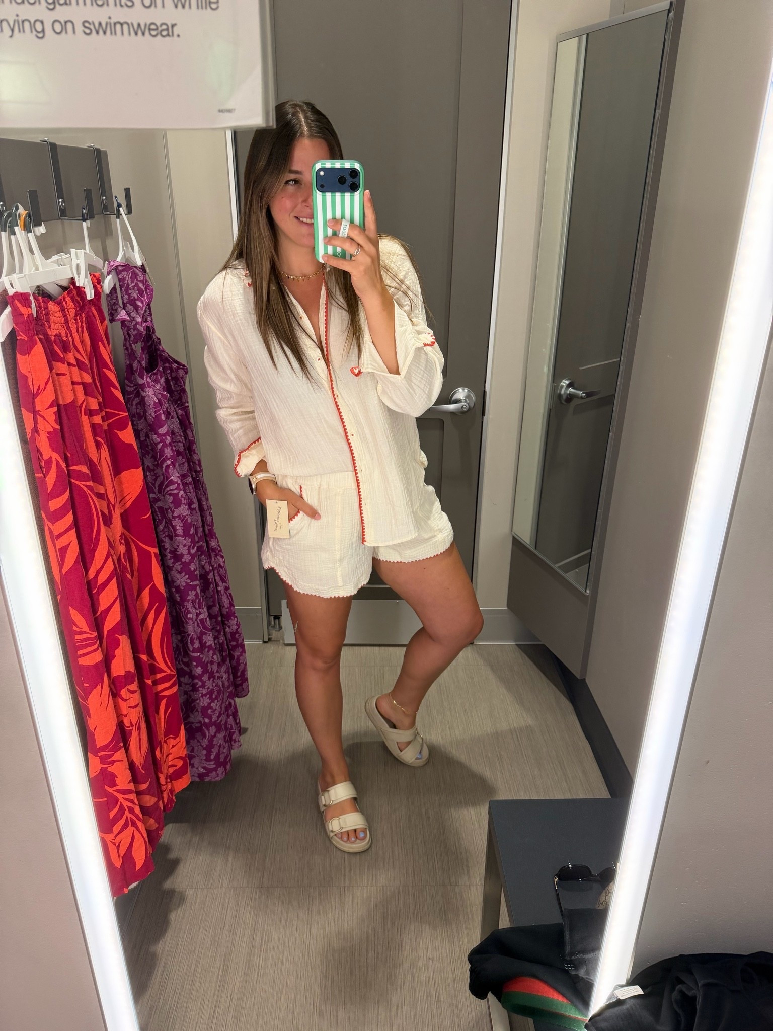 2 piece set makes for a great grab and go option or swimsuit coverup