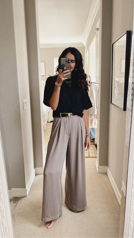 I’m just shy of 5’7 wearing the size Small tee and extra small trousers. Amazon style, Amazon fashion, StylinByAylin 

#LTKSeasonal #LTKstyletip #LTKunder100