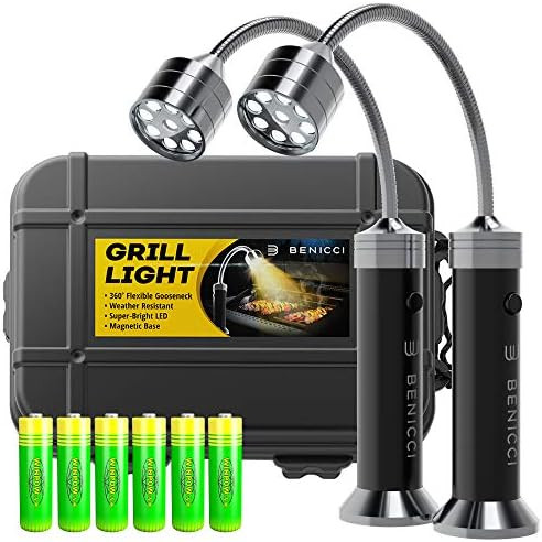 Benicci Flexible LED BBQ Grill Lights Set of 2 - The Perfect Grilling Accessories Light with 360-... | Amazon (US)