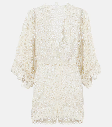 Crochet cotton-blend minidress | Mytheresa (US/CA)