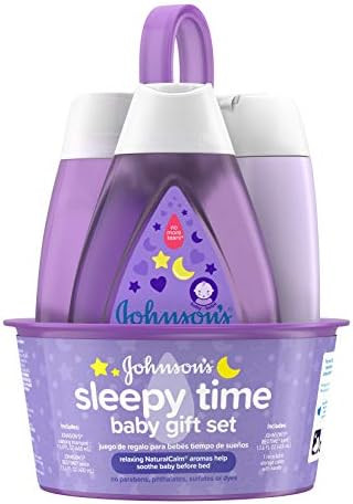 Johnson's Sleepy Time Bedtime Baby Gift Set with Relaxing NaturalCalm Aromas, Bedtime Baby Bath S... | Amazon (US)