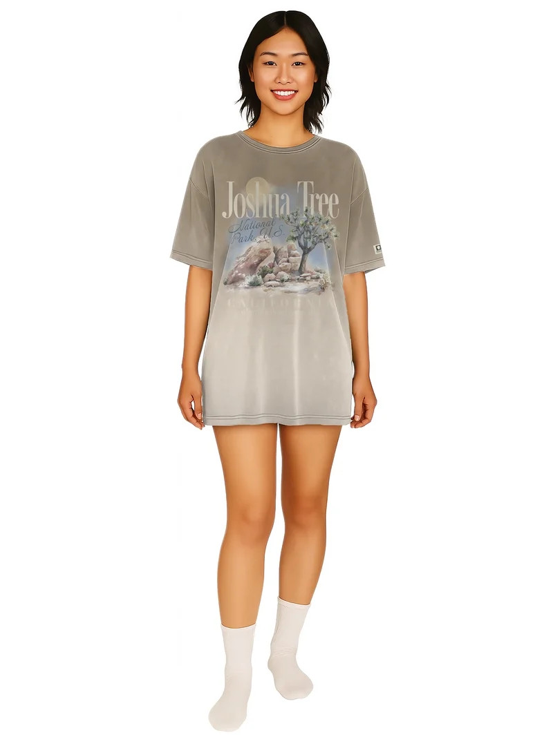 Joshua Tree Women's Oversized Sleep Shirt, Sizes XS-3X | Walmart (US)