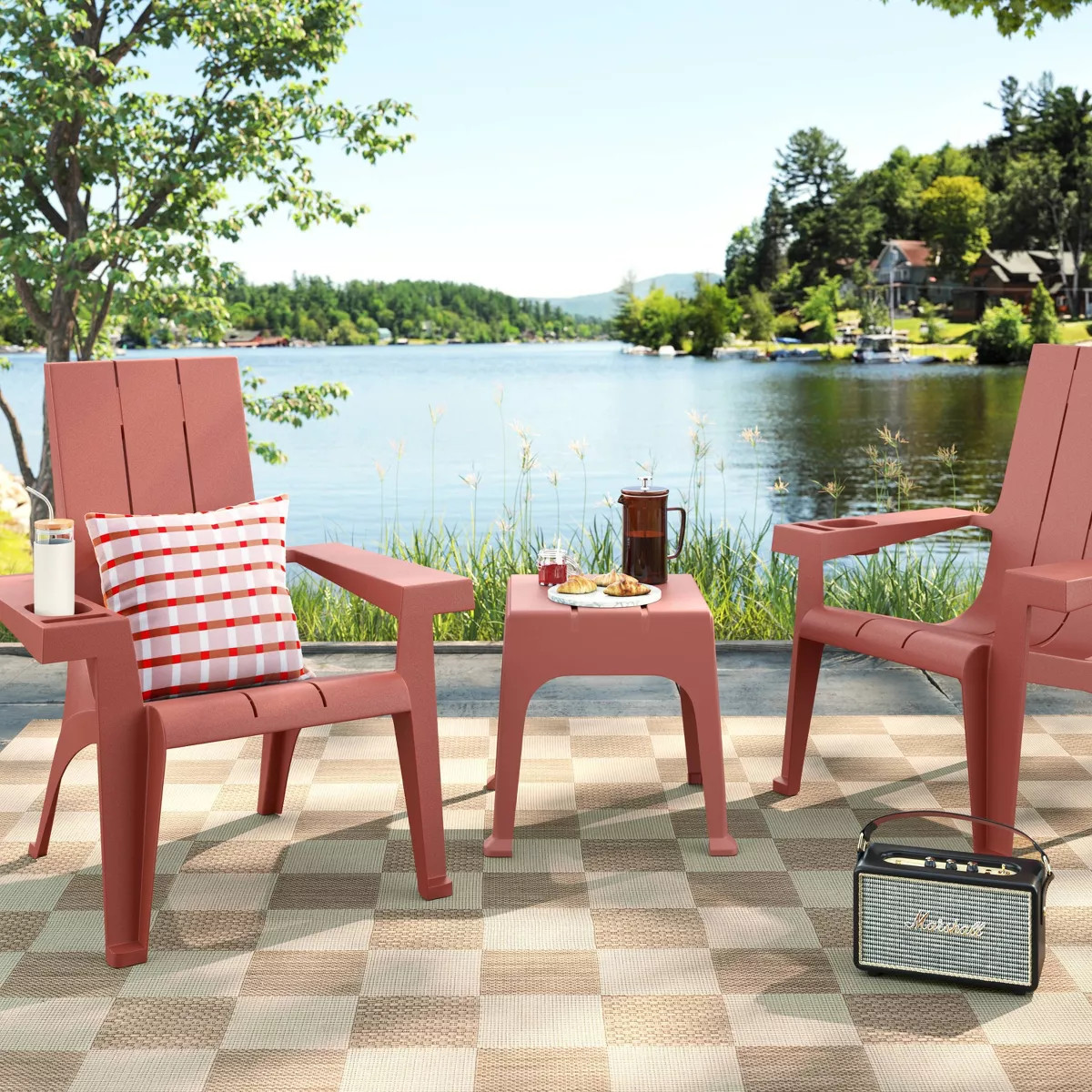 Resin Stackable Adirondack Chair Cinnamon - Room Essentials\u2122 | Target