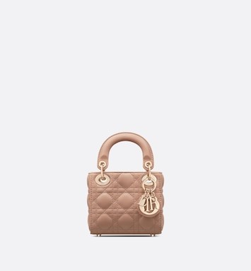Micro Lady Dior Bag Rose Des Vents Cannage Lambskin | DIOR | Dior Beauty (US)