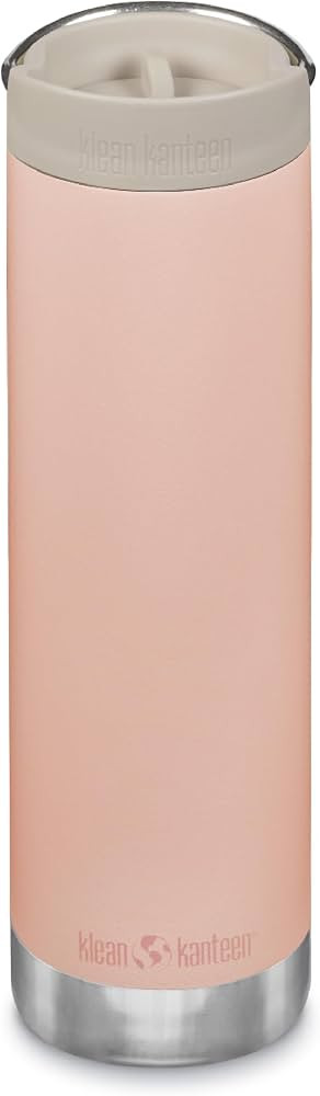 Klean Kanteen 20oz TKWide Insulated Coffee Tumbler with Caf\u00e9 Cap - Peach Parfait | Amazon (US)
