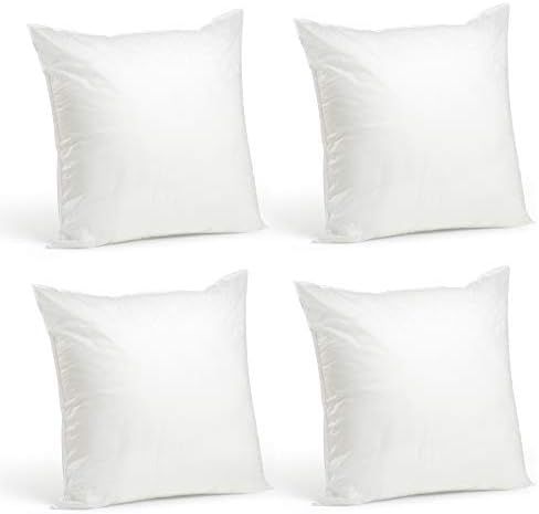 Foamily Throw Pillows Insert Set of 4 - 20 x 20 Insert for Decorative Pillow Covers - Made in USA... | Amazon (US)