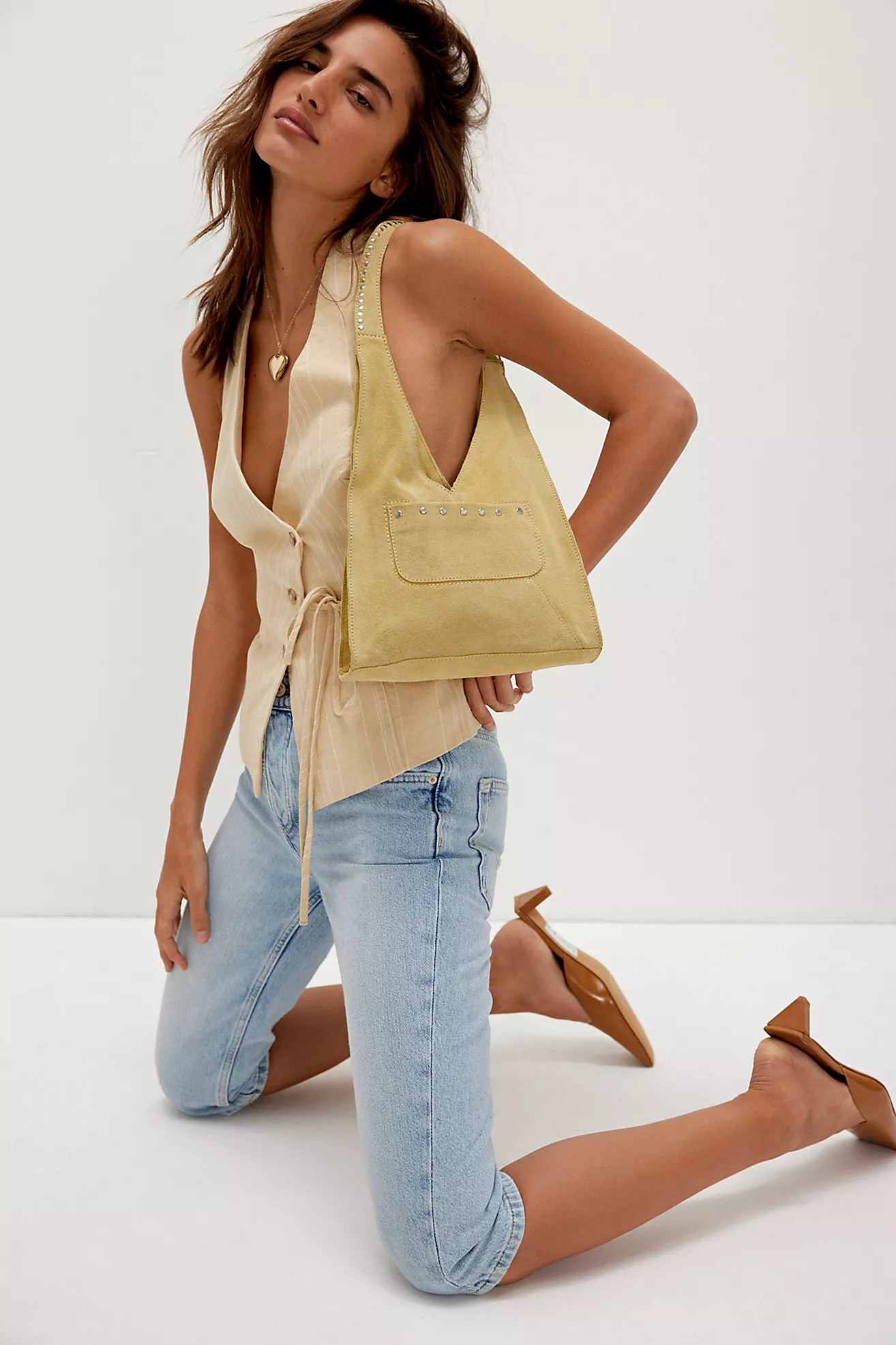 Knox Studded Suede Shoulder Bag | Free People (UK)