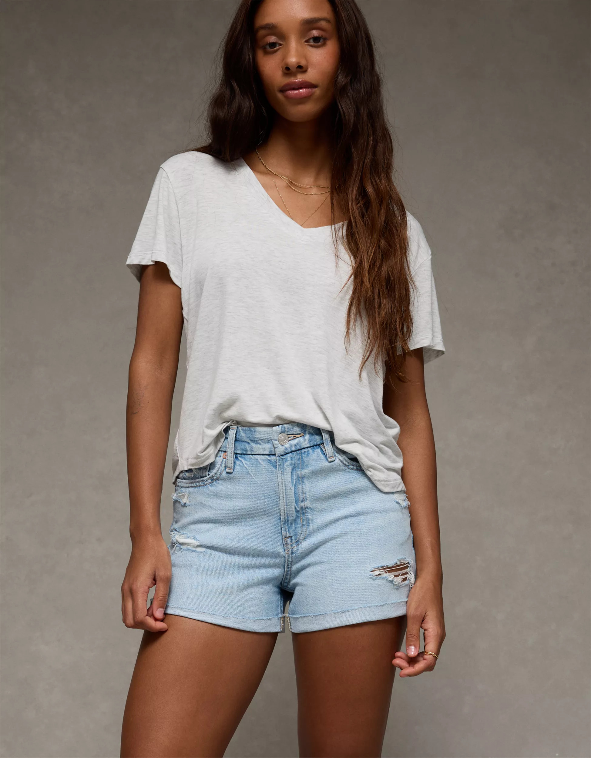 AE Strigid Curvy Super High-Waisted Relaxed Short | American Eagle Outfitters (US & CA)