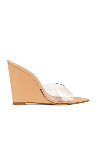 Schutz Luci Vinyl Wedge in Light Nude from Revolve.com | Revolve Clothing (Global)
