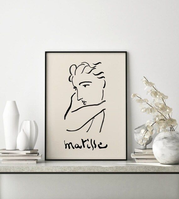Henri Matisse Line Drawing Print, Woman Line Art, Matisse Poster, DIGITAL DOWNLOAD, Minimalist Pr... | Etsy ROW