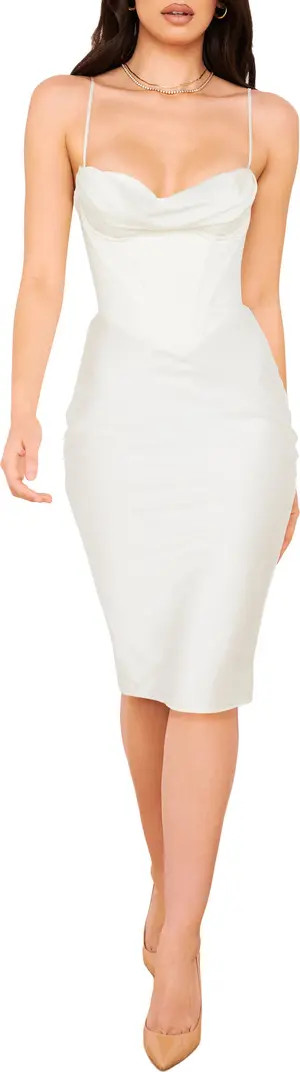 HOUSE OF CB Myrna Satin Corset Dress | Nordstrom | Nordstrom