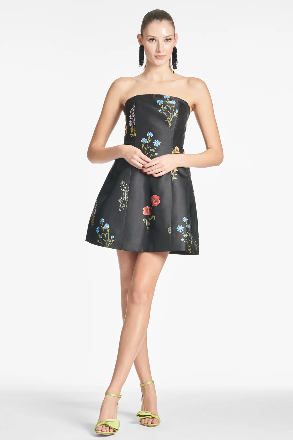 Alanna Dress - Noir Bouquet | Sachin and Babi
