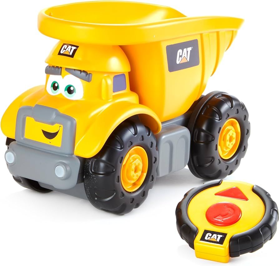 CAT Construction Toys, Junior Crew Lil' Movers Remote Control Truck, RC Car + Dump Truck, Working... | Amazon (US)