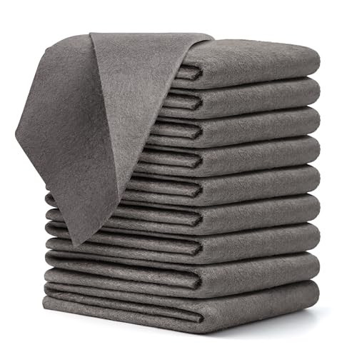 TEESOD 10 Pcs Thickened Magic Cleaning Cloth, Microfiber Streak Free Cleaning Cloths Reuseable Magic Cleaning Wipes for Windows Glass | Amazon (US)