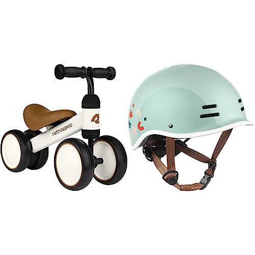 Retrospec Cricket Baby Walker Balance Bike with Helmet for Ages 12-24 Months | Amazon (US)