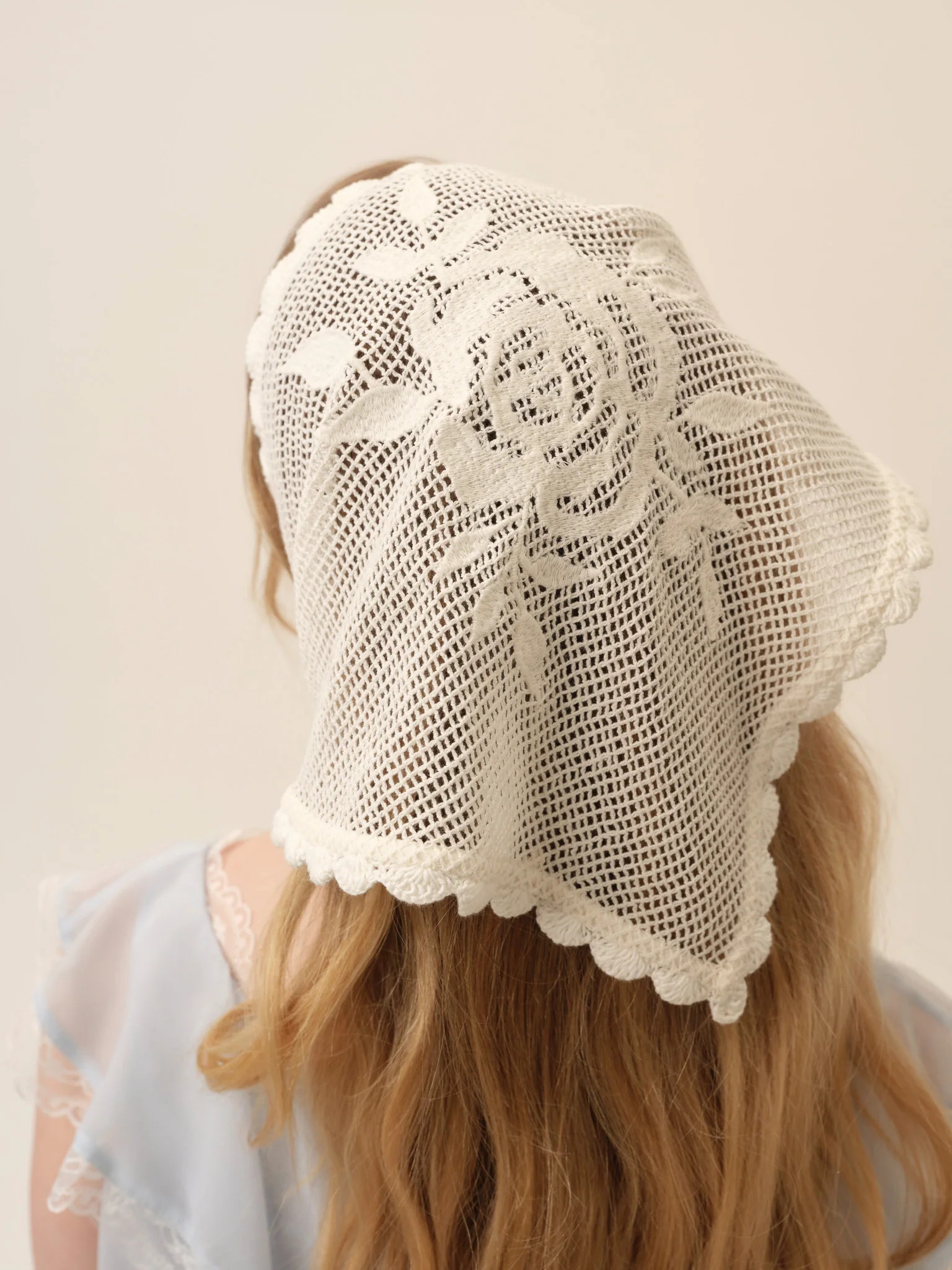 Rose Crochet Headscarf | For Love & Lemons