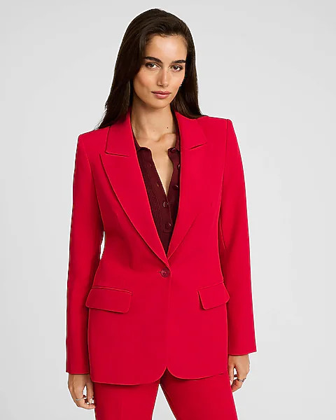 Signature Stretch Long Slim Blazer | Express