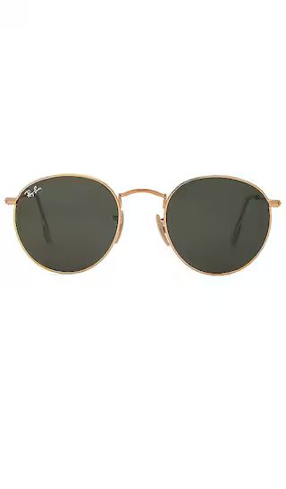 Ray-Ban Round Metal in Green Classic | Revolve Clothing (Global)